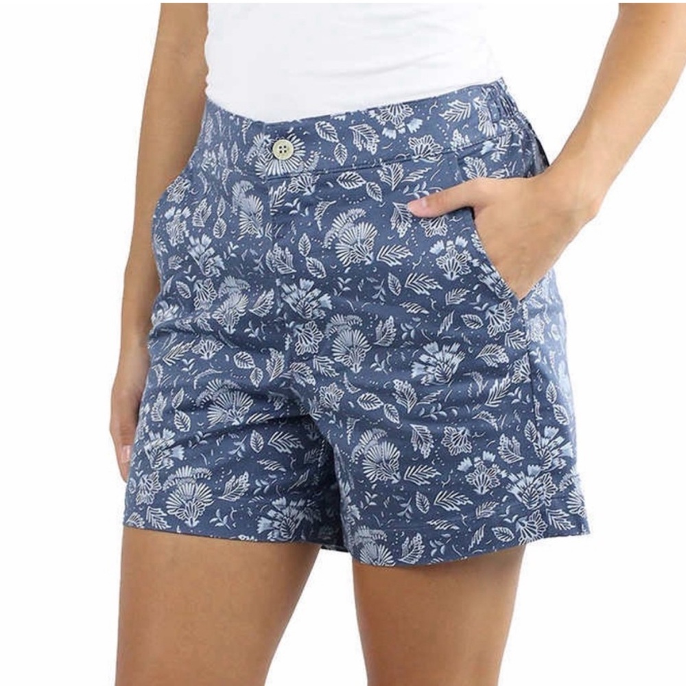 Jachs Girlfriend Ladies' Printed Chino Shorts, blue, XS - Picture 3 of 6